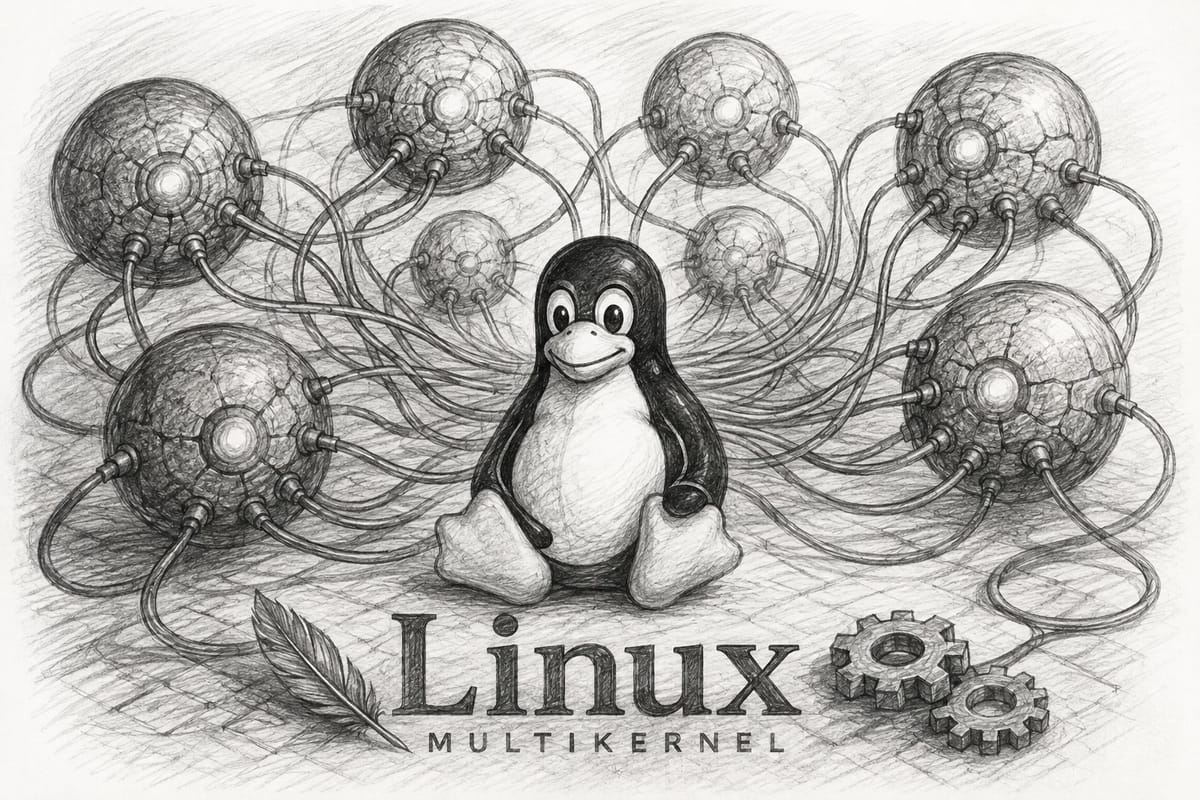 Multikernel Linux позволит объединить несколько ядер в одной системе