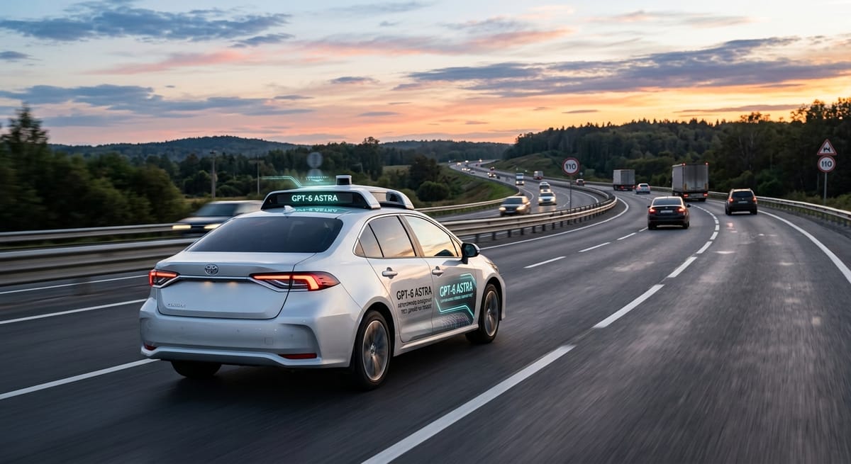 GPT-6 Astra единственной из ИИ-моделей провела настоящий автомобиль по трассе