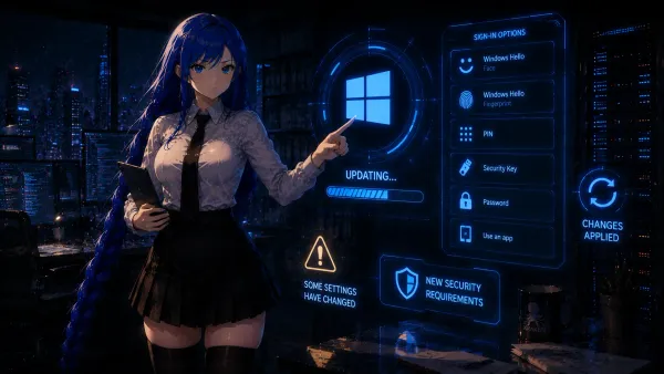 Что происходит с привычным входом в Windows после обновлений Microsoft