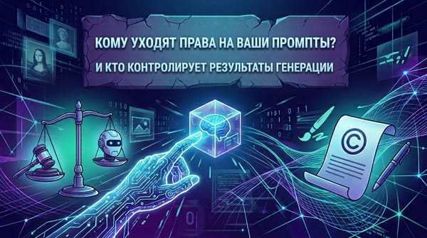 Кому уходят права на ваши промпты? И кто контролирует результаты генерации?